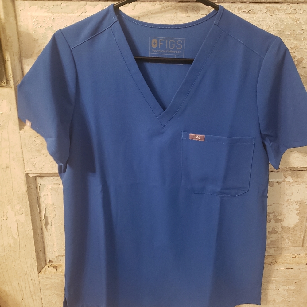 Figs Royal blue scrub set